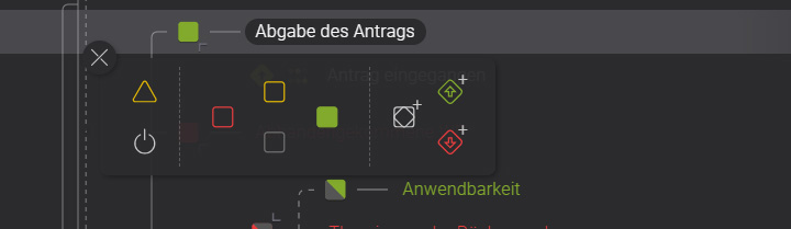 screenshot Palette für Prämissen